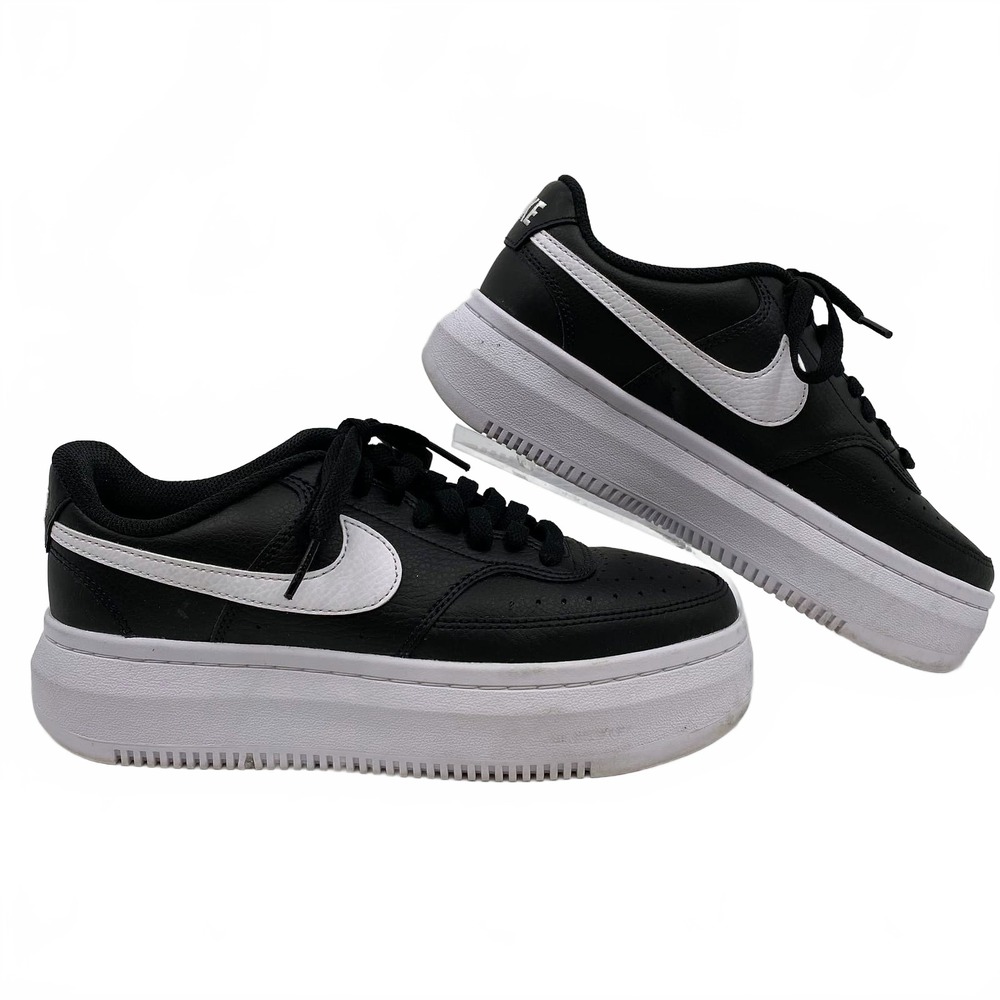 Nike Black White Platform Sneakers | Womens 8